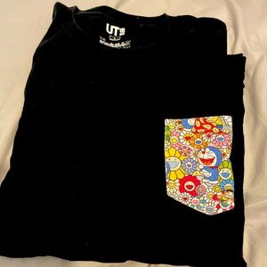 Murakami Uniqlo Doraemon pocket T